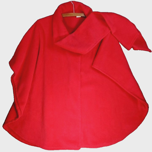 Red cape wrap soft - warm, fleece